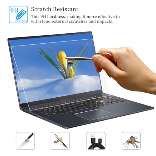 i-Tensodo 2 Pack 15.6 Inch Tempered Glass Screen Protector for HP Envy x360 15.6/Pavilion 15.6/ Probook 15.6/EliteBook 15.6/OMEN 15.6/Victus 15.6/Ominbook 3 15.6, HP 15.6" 16:9 Laptop, 9H Hardness - color: Tempered Glass