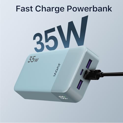 JUOVI Portable Charger 35W 20000mAh Power Bank - color: Blue