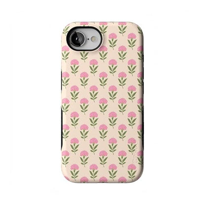 Casely iPhone 16e Case | Jenna's Flowers | Fun on Weekdays | Bold Protective Design | Compatible with MagSafe - color: Jenna's Flowers | Fun on Weekdays
