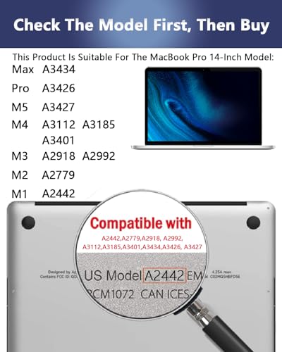 Magnetic Privacy Screen Protector for MacBook Pro 14'' (2021-2026, M1-M5) - color: Magnetic MacBook Pro 14 Inch (2021-2026, M1-M5, Pro, Max)