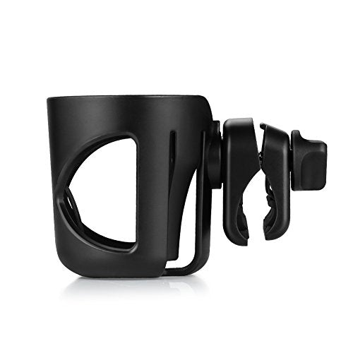Accmor Stroller Cup Holder, Cup Holder for Walker Bike Wheelchair - color: All Black & All Black