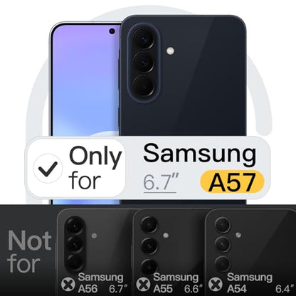 JETech Slim Case for Samsung Galaxy A57, Anti-Slip, Black | Camera Lens Protection, Soft TPU Protective Phone Cover, Shockproof Protection - size: Galaxy A57