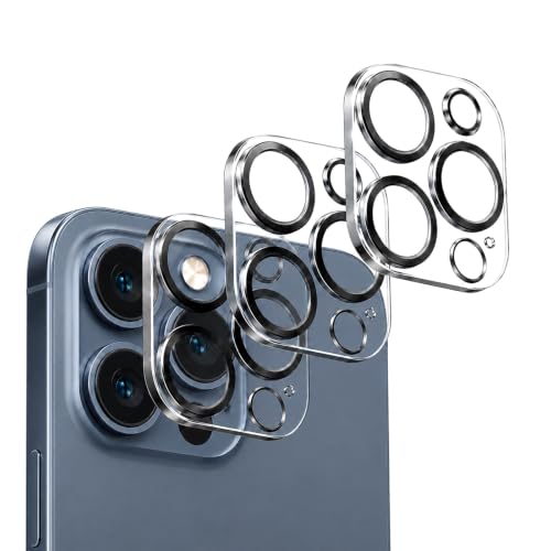 Camera Lens Protector for iPhone 16 Pro Max/iPhone 16 Pro- 3 Pack - size: iPhone 16 Pro Max/16 Pro