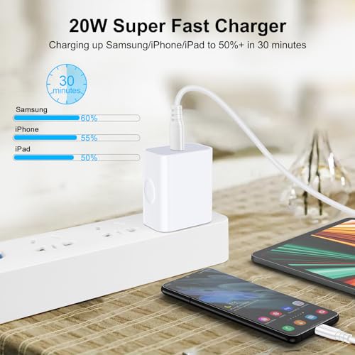USB C Charger Block Fast Charging Box for iPhone 18 17 16 15 14 13 Pro Max - color: White-1