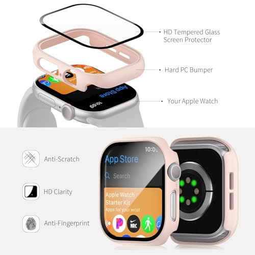 12 Pack Hard PC Case Compatible with Apple Watch Series 11/10 46mm - color: 12 pack A, size: 46mm-Series 10/11