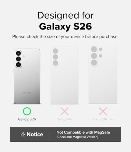 Ringke for Samsung Galaxy S26 Case [Fusion Matte Clear] | Oil & Dirt Resistant, Anti-Fingerprint Technology Prevents Oily Smudges, Frosted Coating Feels Velvety Soft - size: Galaxy S26