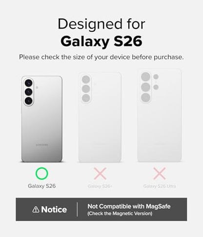 Ringke for Samsung Galaxy S26 Case [Fusion Matte Clear] | Oil & Dirt Resistant, Anti-Fingerprint Technology Prevents Oily Smudges, Frosted Coating Feels Velvety Soft - size: Galaxy S26