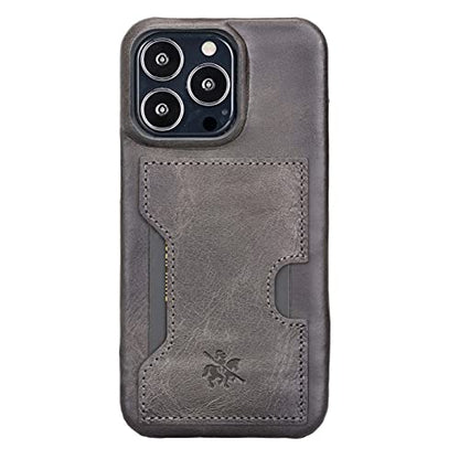 Venito Florence Leather Wallet Phone Case Compatible with iPhone 13 Pro (6.1 inch) - Extra Secure with RFID Blocking - Detachable Phone Wallet (Faded Gray)* - color: Faded Gray, size: iPhone 13 Pro