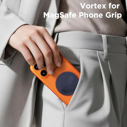 Magnetic Phone Grip Ring, Compatible with MagSafe, Upgraded Liquid Silicone for Secure Comfort, Rotating Finger Loop Ring Grip Holder for iPhone 17/16/15/14/13/12 Pro Max Plus, Midnight Blue - color: Midnight Blue