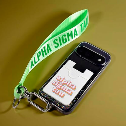 Sorority Shop Kappa Delta Koala Pouch - Retro Design Card Holder For Phone Case- Phone Wallet Stick On - Ultra-Thin and Lightweight Phone Case Wallet - Holds Cards and Cash - size: 2.25"W x 3.25"L
