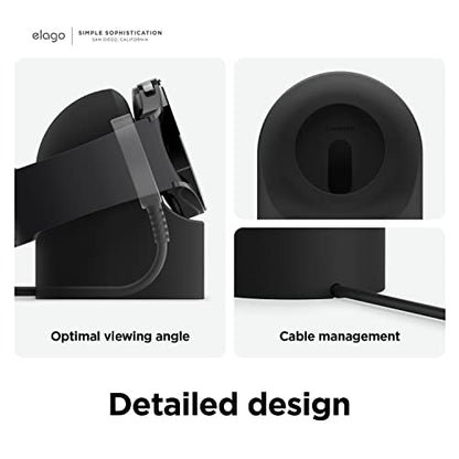 elago GW2 Charging Stand for Samsung Galaxy Watch Series - color: Black