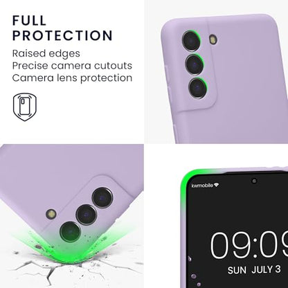 kwmobile Case Compatible with Samsung Galaxy S21 Case - Protective Slim TPU Phone Cover - Soft Matte Finish - Lavender - color: lavender, size: Galaxy S21