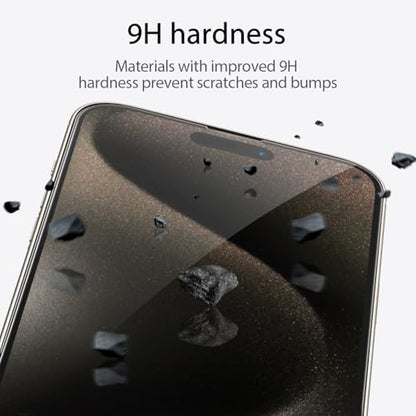 for iPhone15 Pro Max Privacy Screen Protector+Camera Lens Protector