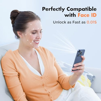 UNBREAKcable 3-Pack Screen Protector for iPhone 15 Pro Max, Double Shatterproof Tempered Glass [Easy Installation Frame] [HD Clear] [9H Hardness] [Full Coverage] for iPhone 6.7 inch - size: iPhone 15 Pro Max