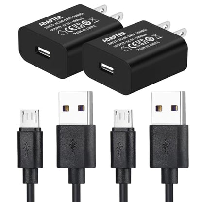 Micro USB Charger for Old Samsung S7 Edge 5V 1A USB Charging Block Micro-USB Cable 6FT Compatible Samsung Galaxy S7 Mini S6 Edge Plus S5 S4 S3 S2 S F Note 5 4 3 2 N7000 N7100 A7 A6 A6+ A5 A3 J7 J5 J3 - color: 2 × (5v1a black+micro usb cable)