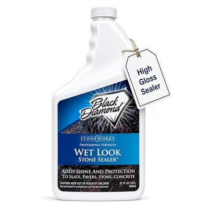 Wet Look Stone & Concrete Sealer, High Gloss for Pavers & Patios, 1 Quart - style: 1-Quart