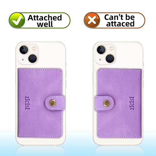 Magnetic Wallet Compatible with MagSafe with 5 Card Holders for iPhone 16/15/14 Pro Max/14 Pro/14 Plus/13/12 Series with RFID Protected,Vegan Leather,Purple - color: Purple