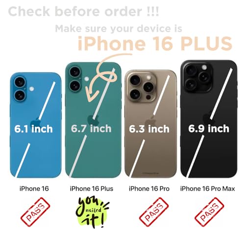 Compatible with iPhone 16 Plus Wallet Case with Card Holder, Black Cow Print Flip Folio PU Leather Kickstand Card Slots Case for Women Girls - color: Black Cow Print, size: iPhone 16 Plus 6.7 inch