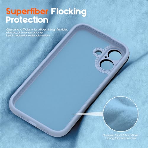 SKYLMW Striped Case for iPhone 16 Plus with Stand,6.7" Blue/White | Aesthetic Striped,Magnetic Stand,Compatible with Mag-Safe,Silicone 16 Plus Phone Case - color: Blue/White, size: Iphone 16 Plus
