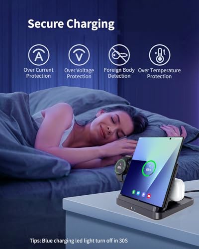 for Samsung Galaxy Z Fold 8 Ultra/7/6/5/4 Wireless Charging Station,3-in-1