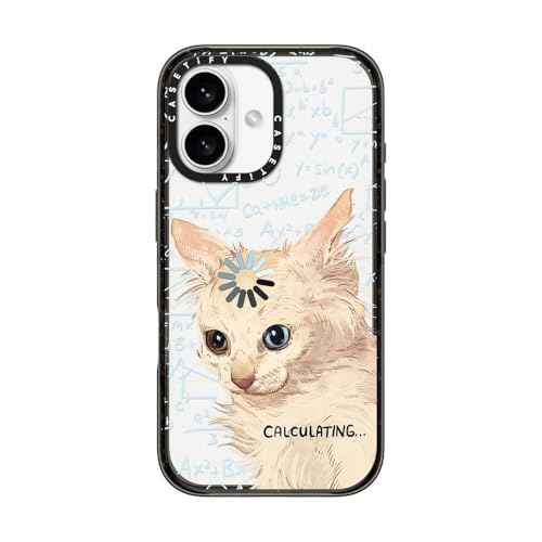 CASETiFY for iPhone 16 Case - Impact | Slim Fit | 8.2 ft. 4X Military Grade Drop Protection | Calculating... | Black - color: Calculating..., size: Iphone 16 (6.1")