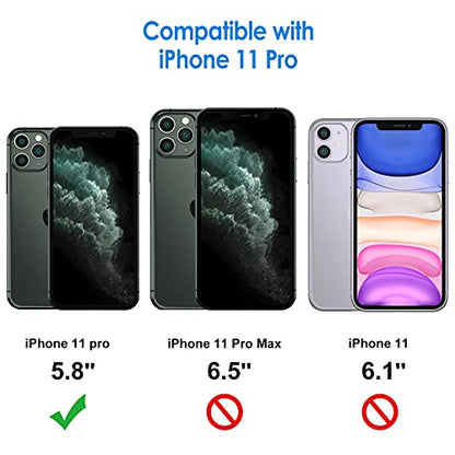 JETech Privacy Screen Protector for iPhone 11 Pro, 2+2 Pack - size: iPhone 11 Pro