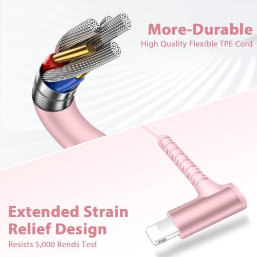 iMangoo for Apple MFi-Certified Lightning Wired Earbuds Headphones with Mic - color: Pink