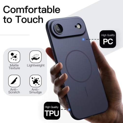 JETech Magnetic Slim Case for iPhone Air, Deep Blue - color: Deep Blue, size: iPhone Air