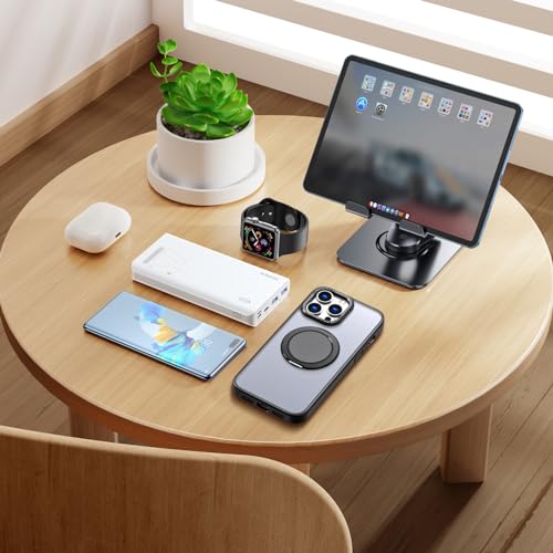 Strong Magnetic for iPhone 14 Pro Max Case with 360° Rotatable Stand [with 2 Tempered Glass Film] [Compatible with Magsafe] Military-Grade Drop Protection Case, Purple - color: Purple, size: iPhone 14 Pro Max