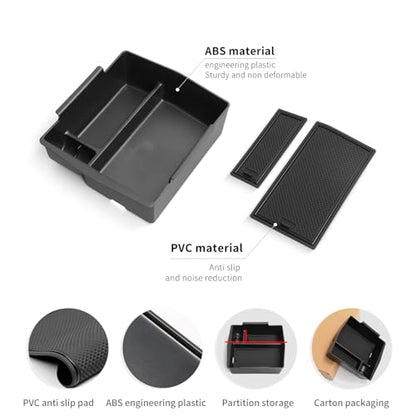 smabee Center Console Organizer Tray for Subaru Forester 2025 2026 - size: Armrest Storage Insert Box
