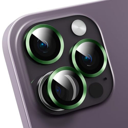 Camera Lens Protector Compatible with iPhone 14 Pro/iPhone 14 Pro Max,Scratch Resistant,HD Clear Tempered Glass Camera Lens Protection Cover,Case Friendly Easy to Install - Green - color: Green, size: iPhone 14 Pro/iPhone 14 Pro Max
