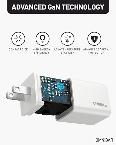 2-Pack 20W USB C Charger, Compact GaN PD 3.0 PPS Fast Wall Charger - color: 2-Pack 20W Black & White