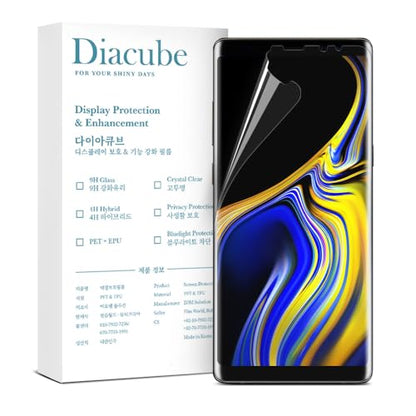 3-Pack for Samsung Galaxy Note 9 Flexible TPU-EPU Screen Protector [Not Glass] [0.1S Fingerprint Unlock] [Real-Time Self-Healing] HD Clear, Unbreakable, Bubble Free Easy Installation with Alignment Jig - size: Galaxy Note 9