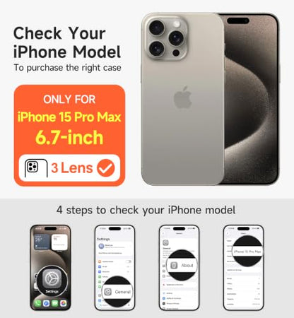 SURITCH for iPhone 15 Pro Max Case with Magnetic Camera Slide Cover and Adjustable Kickstand, Compatible with MagSafe, Shockproof Bumper Case Slim Protective Cover 6.7 Inch, Black - color: Black, size: IPhone 15 Pro Max-6.7"