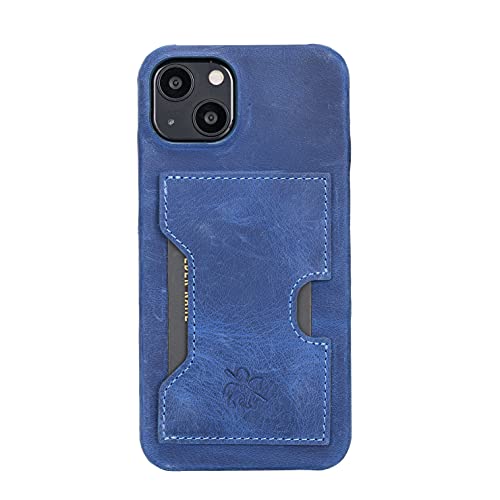 Venito Florence Leather Wallet Phone Case Compatible with iPhone 13 Pro Max (6.7 inch) - Extra Secure with RFID Blocking - Detachable Phone Wallet (Antique Dark Blue)* - color: Antique Dark Blue, size: iPhone 13 Pro Max