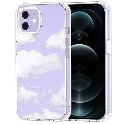 MOSNOVO Case for iPhone 12 & iPhone 12 Pro, [Buffertech 6.6ft Military-Grade Drop Protection] [Anti Peel Off Tech] Clear TPU Bumper Phone Case Cover Design - Cloud - color: Clear - Cloud, size: iPhone 12 / iPhone 12 Pro