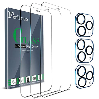 Ferilinso 3 Pack Screen Protector for iPhone 11 Pro Max, Tempered Glass - size: iPhone 11 Pro Max-Clear
