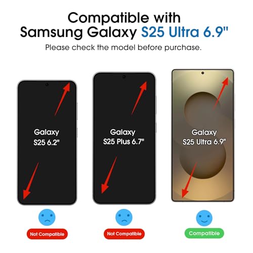 amFilm OneTouch for Samsung Galaxy S25 Ultra Screen Protector TemperedGlass - size: S25U-6.9"