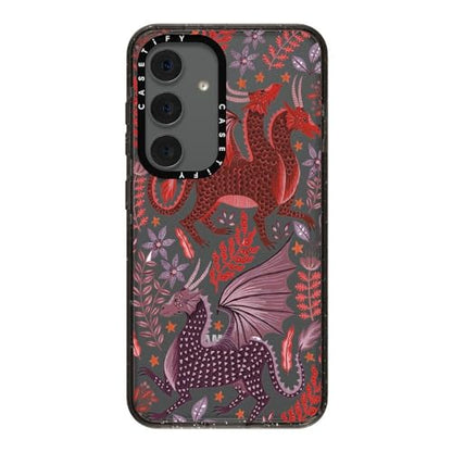 CASETiFY for Galaxy S24 Case - Impact | 8.2 ft. 4x Military Grade Drop Protection | Red Dragon Mythical Magic | Black - color: Red Dragon Mythical Magic, size: Galaxy S24 (6.2")