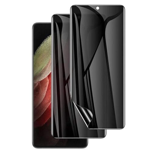2 Pack Privacy Screen Protector TPU Film Fingerprint Works Compatible With Samsung Galaxy S25, Anti-Spy Anti-Peep 3D Edge Case Friendly