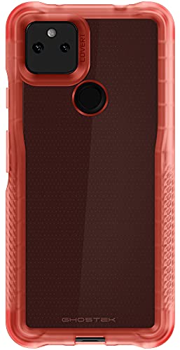 Ghostek Covert Clear Pixel 5a Case with Super Slim Fit Design and Secure Hand Grip Tough Shockproof Heavy Duty Protection Wireless Charging Compatible Cover for 2021 Google Pixel 5a (6.2 Inch) (Pink) - color: Pink, size: Pixel 5a