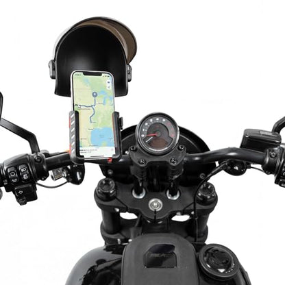 KEMIMOTO Motorcycle Phone Mount with Sun Hat, Fit for Bike, ATV, Scooter