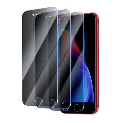 Privacy Screen Protector for iPhone 8 Plus/7 Plus 5.5 Inch 3 Pack, Tempered Glass Film Anti-spy Scratch Resistant 9H Hardness Case Friendly - size: iPhone 8 Plus/7 Plus