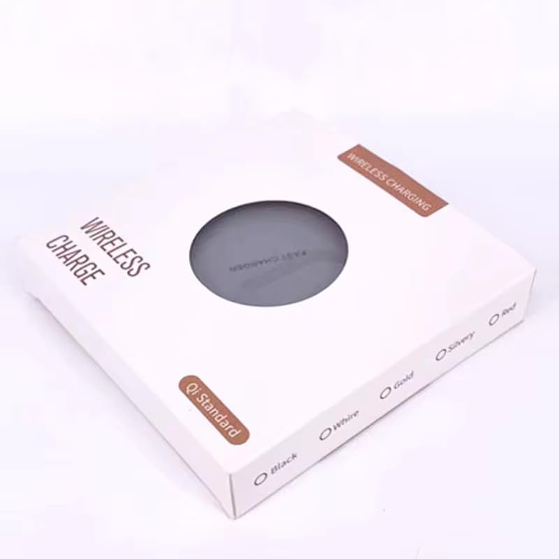 10W Qi-Certified Charging Pad, Black, Wireless Fast Charging, Compatible with Models of iPhone/Samsung/Android and More