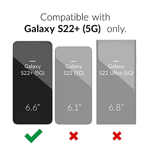 Crave for Galaxy S22 Plus Case, Shockproof Protection Dual Layer Case for Samsung Galaxy S22 Plus (6.6 inch) - Black - color: Black