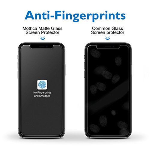 Mothca 2 Pack Matte Glass Screen Protector for iPhone XR/iPhone 11 Anti-Glare & Anti-Fingerprint Tempered Glass Clear Film Case Friendly Easy Install Bubble Free - Smooth as Silk Amazing Touch - size: iPhone XR/11-6.1 Inch