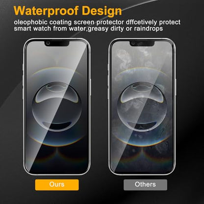 3 Pack Privacy Screen Protector for iPhone 16e / 17e, Anti Spy Tempered Glass 9H Hardness, Black Protector Anti Spy, Bubble Free, Anti-Scratch - size: iPhone 16e / 17e FK3
