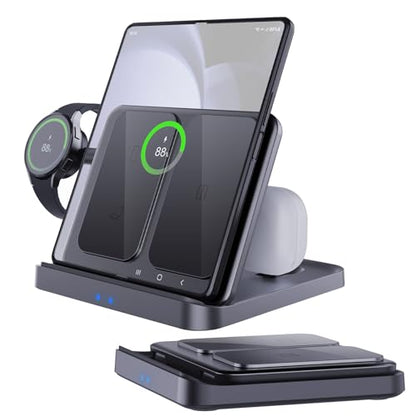 3 in 1 Foldable Wireless Charging Station for Galaxy Z Fold &Z Flip
