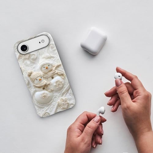Compatible with iPhone 17 Air,Anti-Scratch Glossy Case Cover,Christmas Snowman - color: Christmas Snowman, size: IPhone 17 Air
