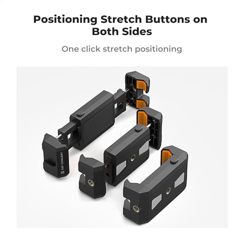K&F CONCEPT Tablet and Cellphone Tripod Mount Adapter Holder - style: Adjustable Clamp